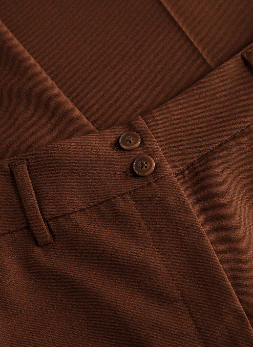 Yest Sienna Wide Leg Tailored Trousers – Brown Melange