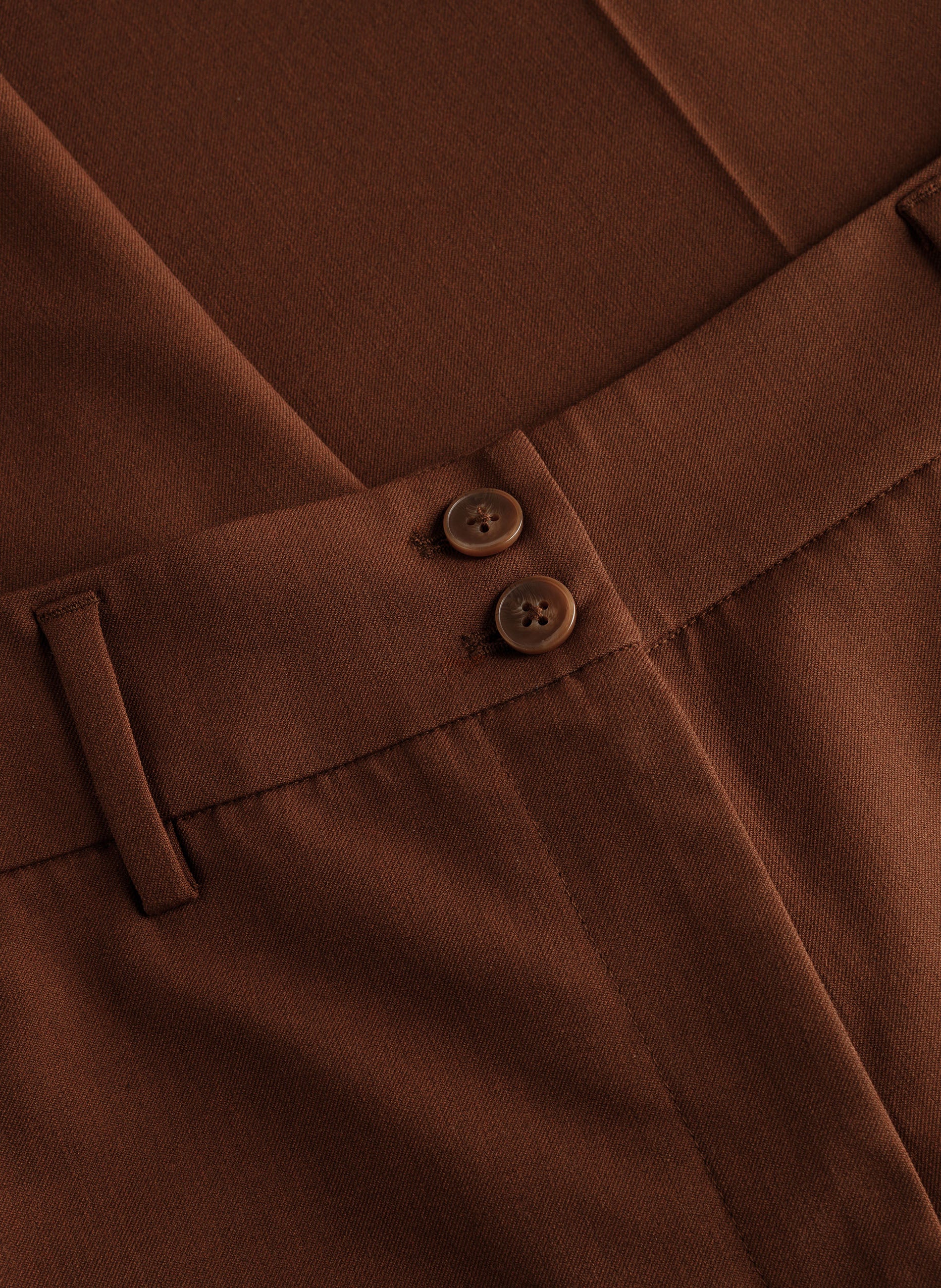 Yest Sienna Wide Leg Tailored Trousers – Brown Melange