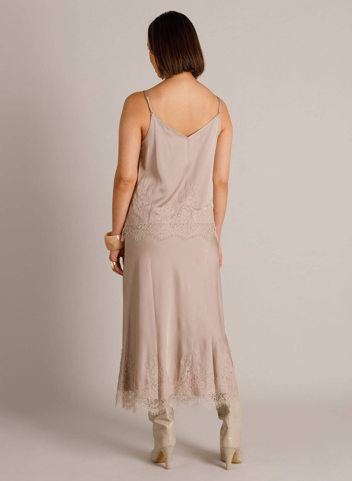 Yest Weslie Lace Trim Silky Camisole