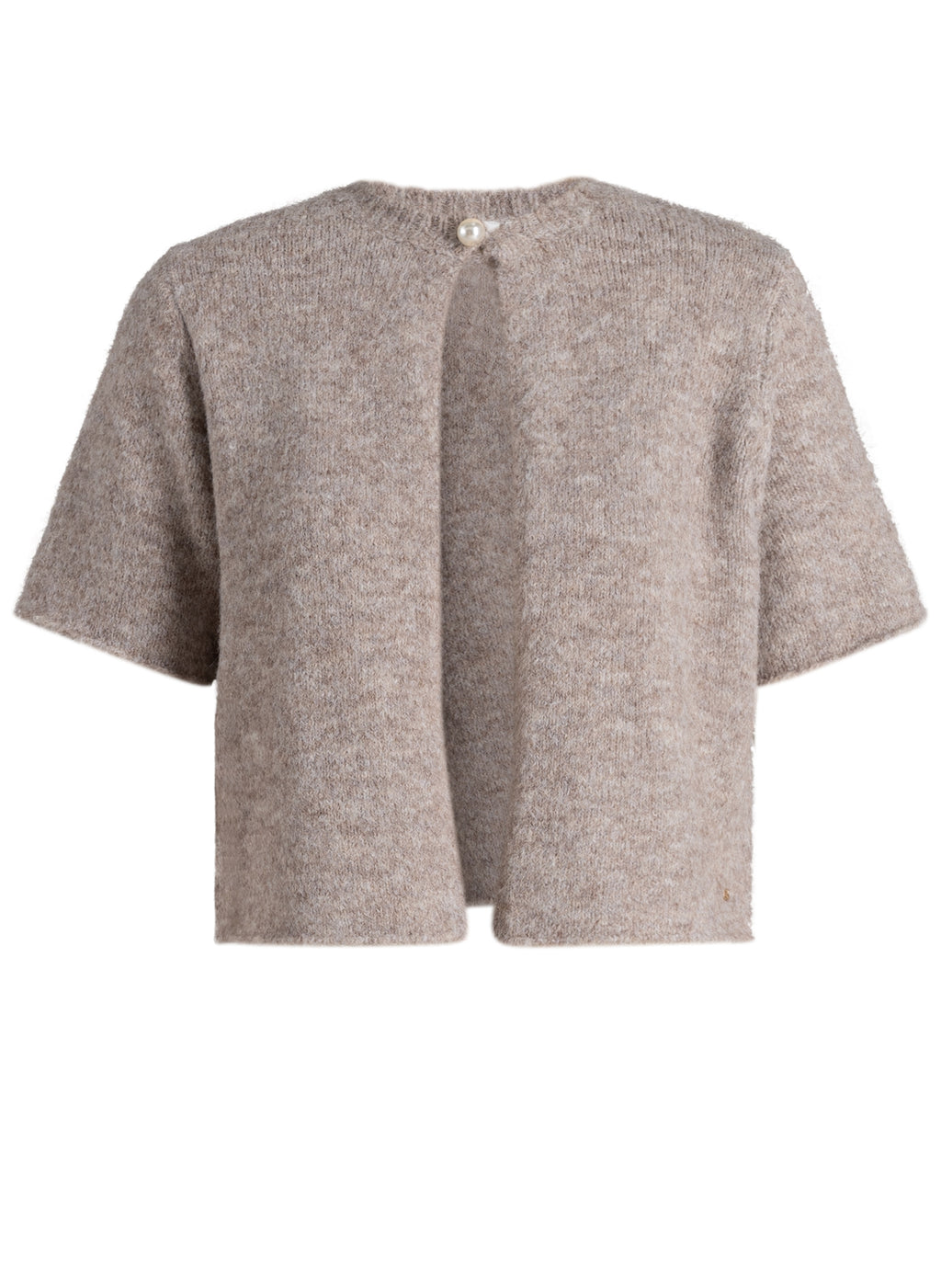 Yest Wenda Pearl Button Short Sleeve Cardigan