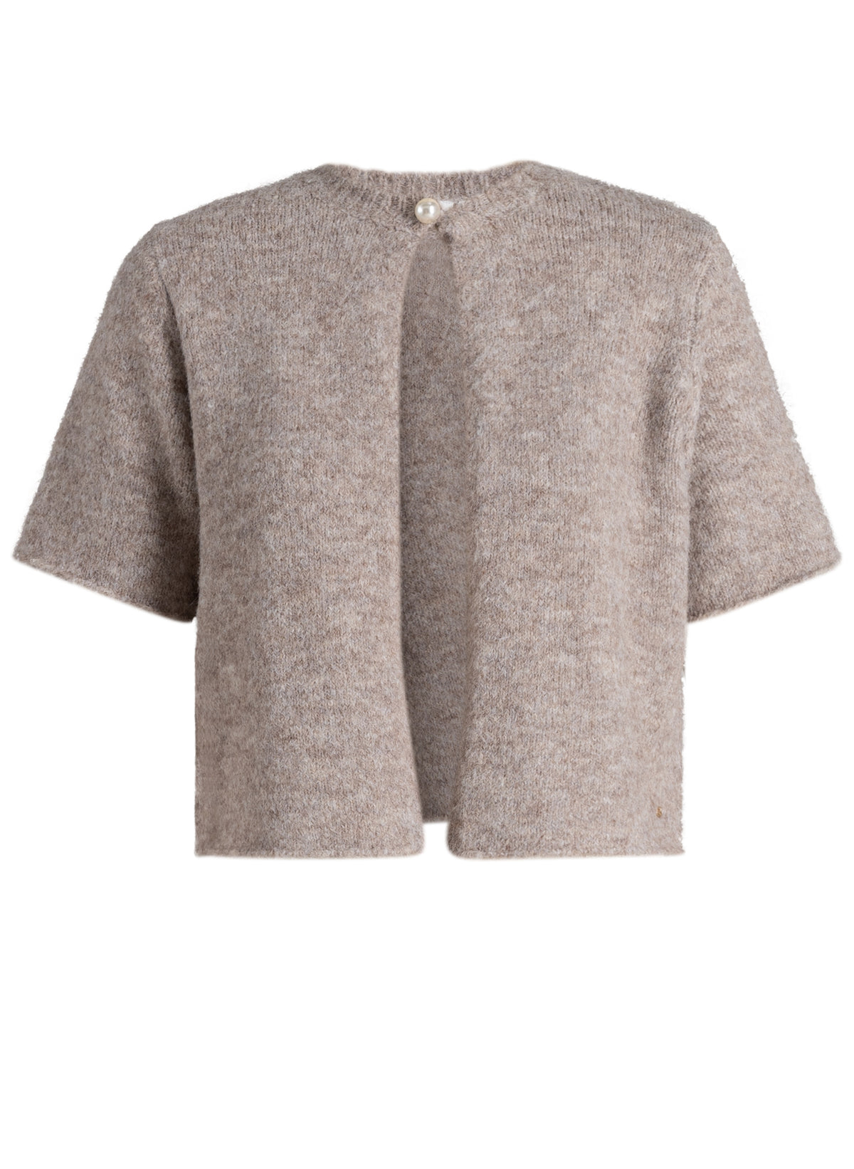Yest Wenda Pearl Button Short Sleeve Cardigan