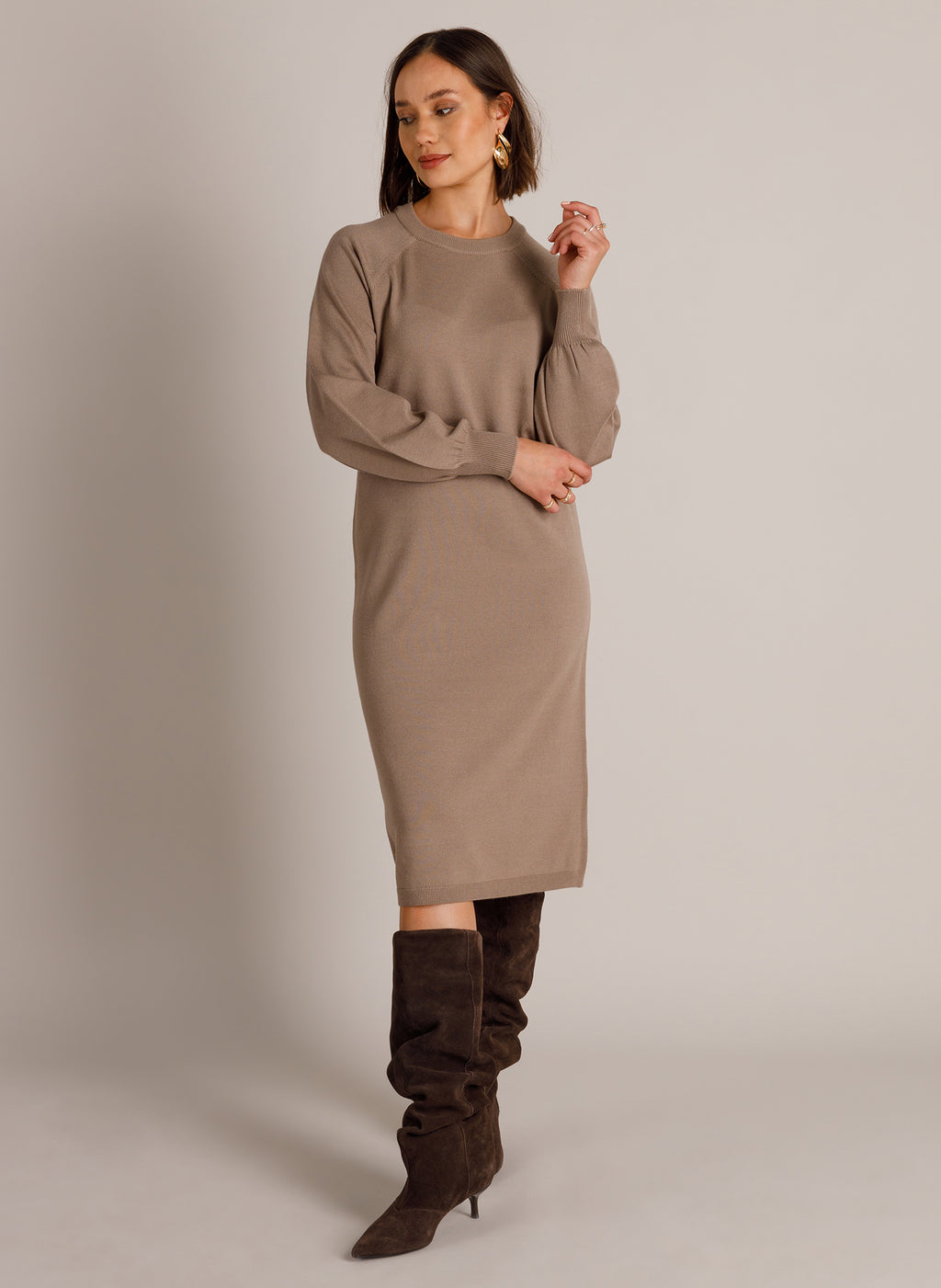 Yest Neva Knitted Jumper Dress