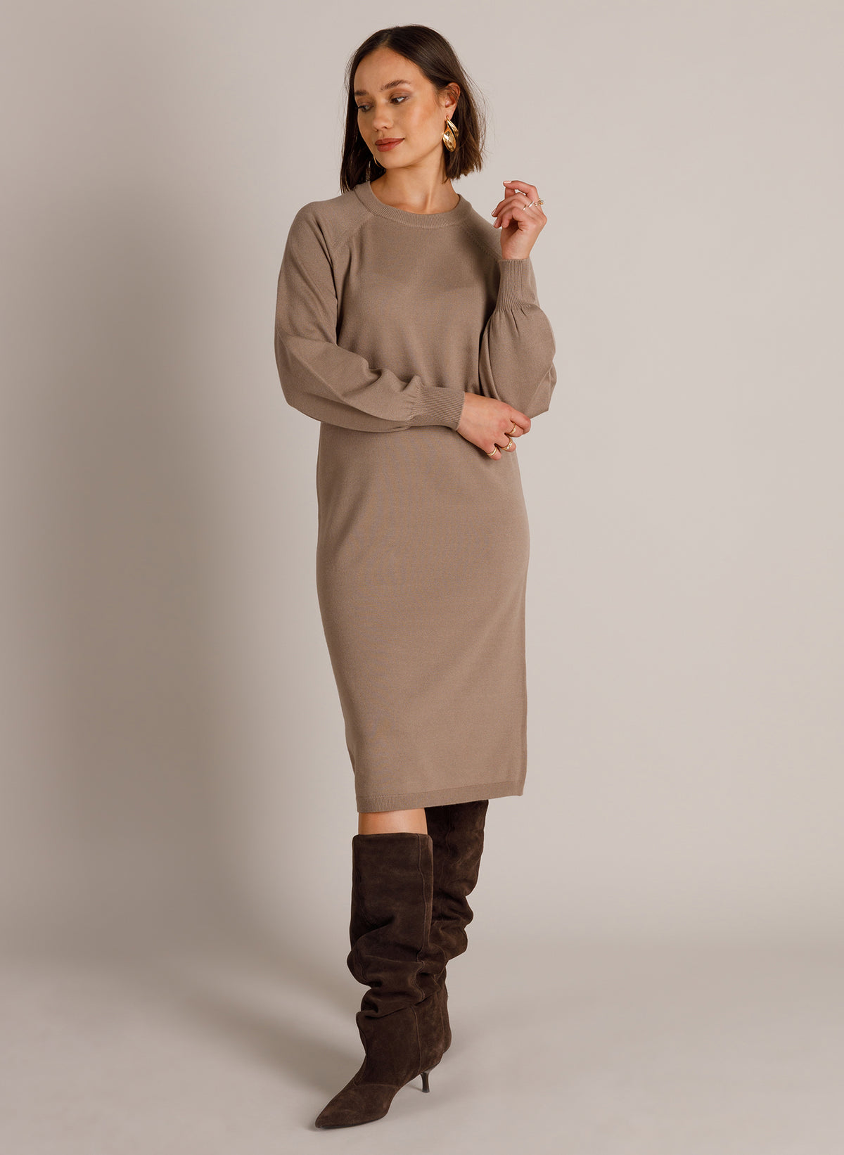 Yest Neva Knitted Jumper Dress