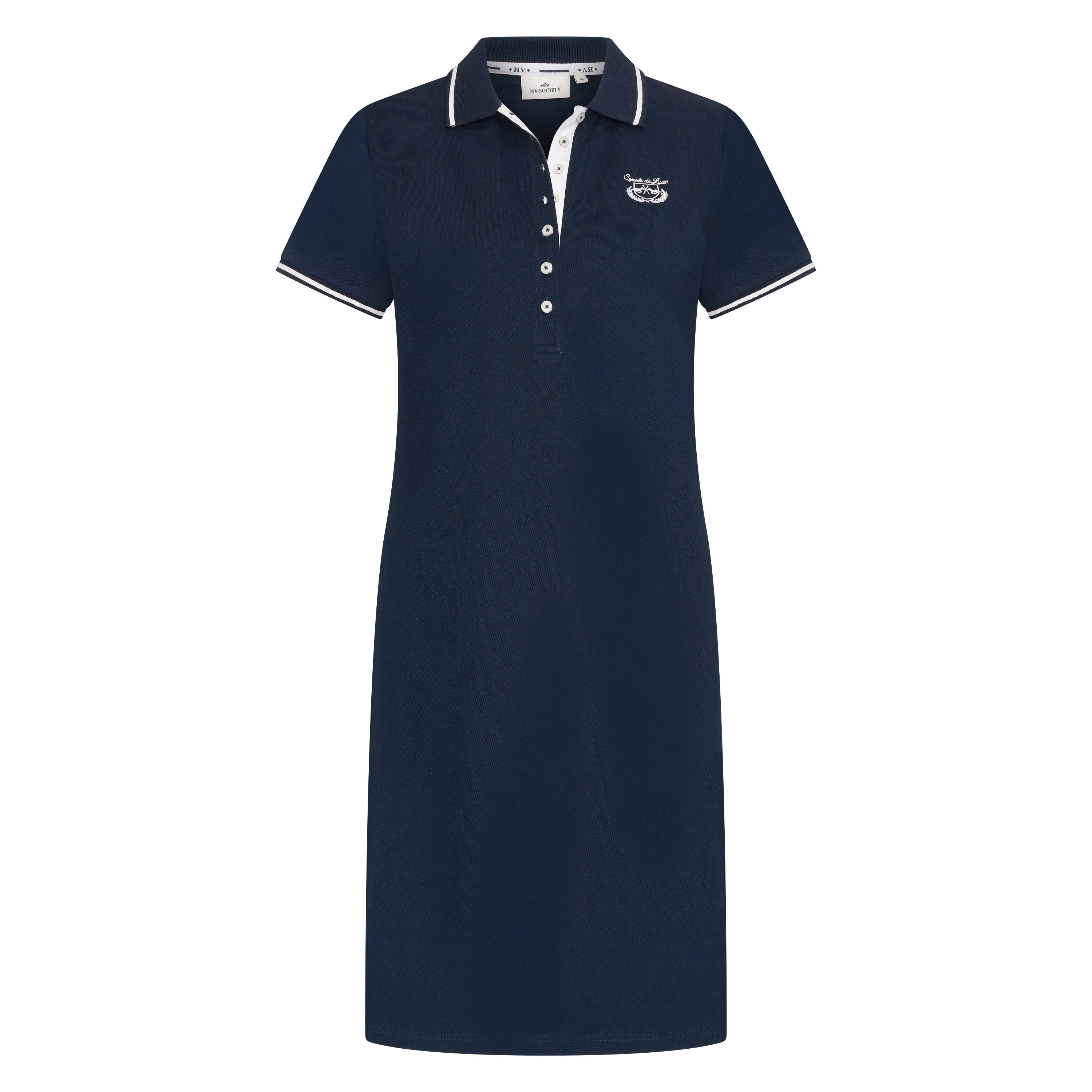 HV Society Mila Contrast Trim Polo Dress