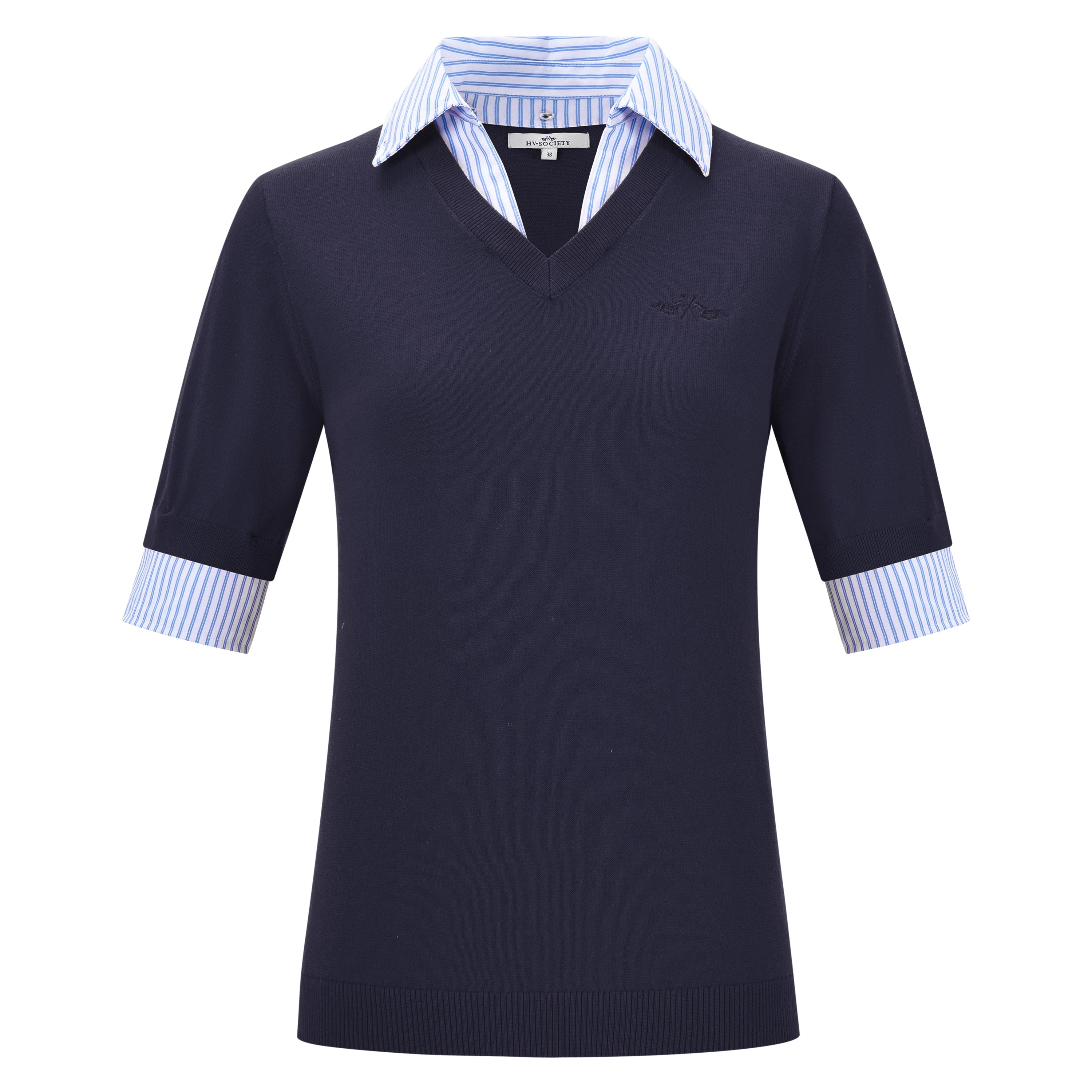 HV Society Addison Detachable Shirt Layered Jumper