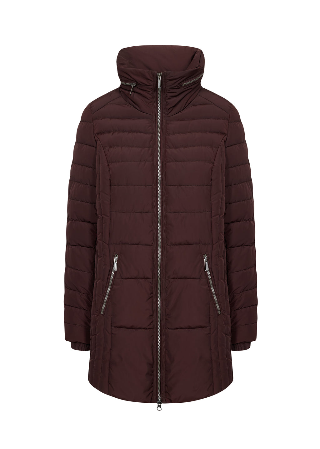 Soyaconcept Nina Zipper Detail Hooded Padded Coat