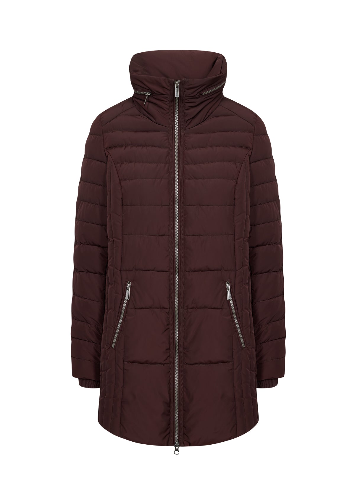 Soyaconcept Nina Zipper Detail Hooded Padded Coat