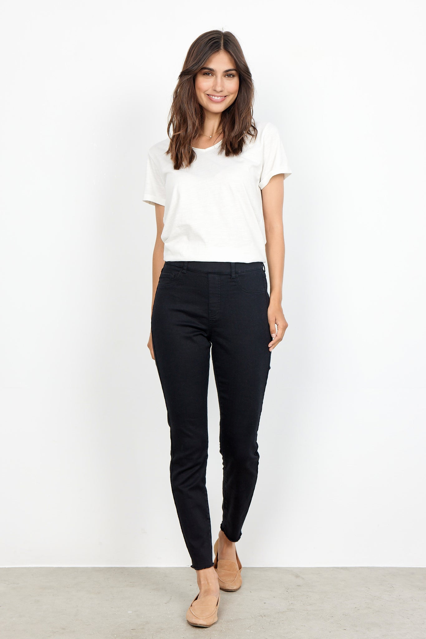 Soyaconcept Nadira Raw Edge Jegging Black