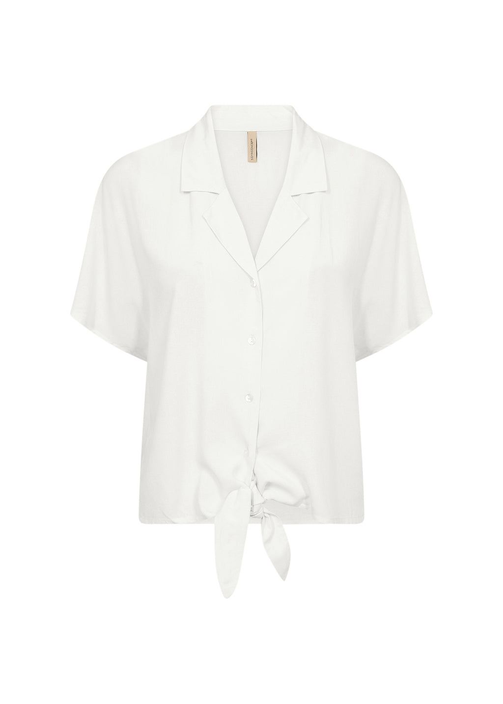 Soyaconcept Radia Tie Hem Short Sleeve Shirt