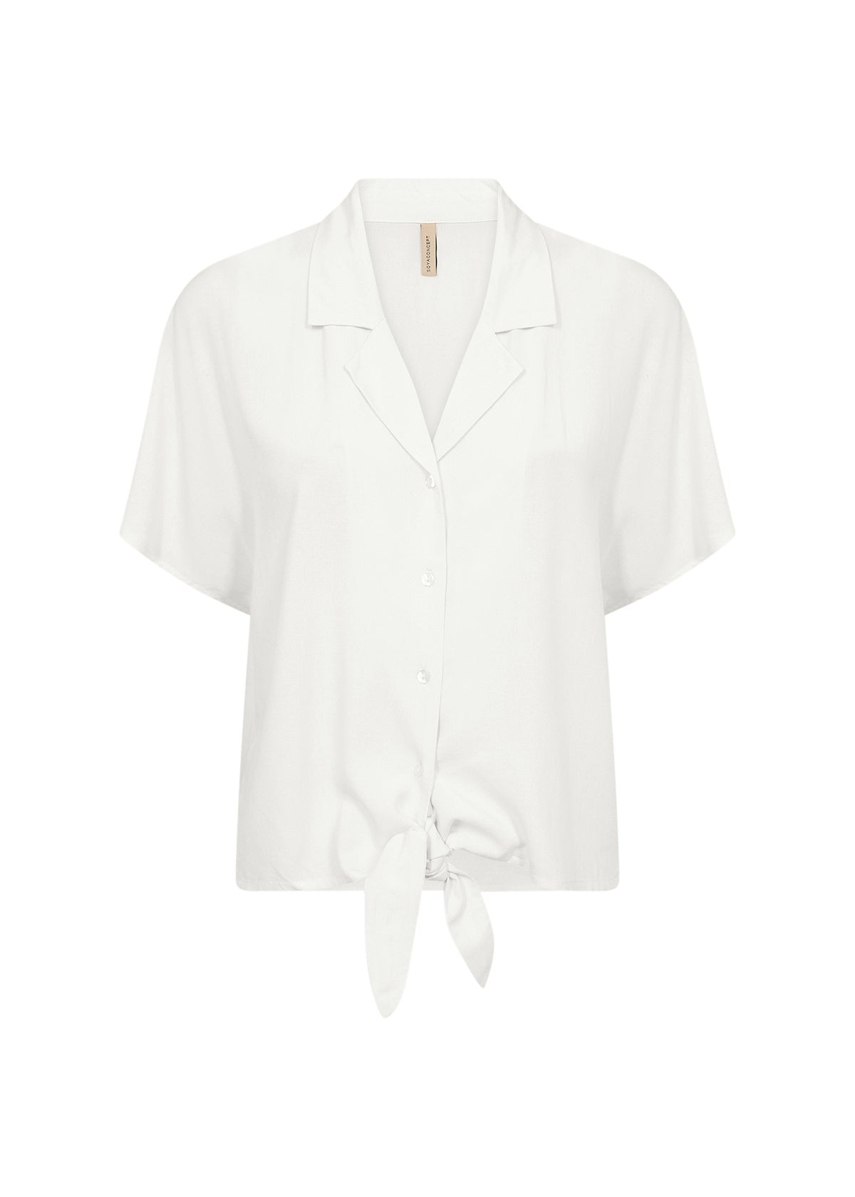 Soyaconcept Radia Tie Hem Short Sleeve Shirt