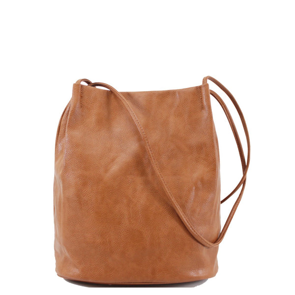 PU Shoulder Bucket Bag