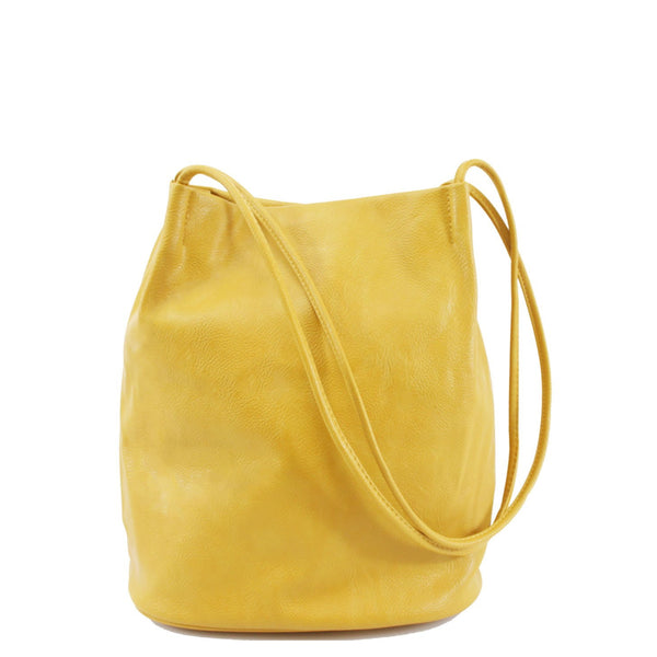 PU Shoulder Bucket Bag