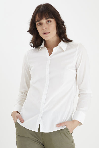 Fransa Basic Button Through Shirt