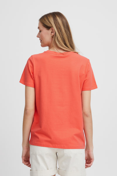 Fransa Basic Cotton T-Shirt