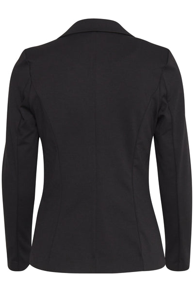 Fransa Black Single Breasted Blazer