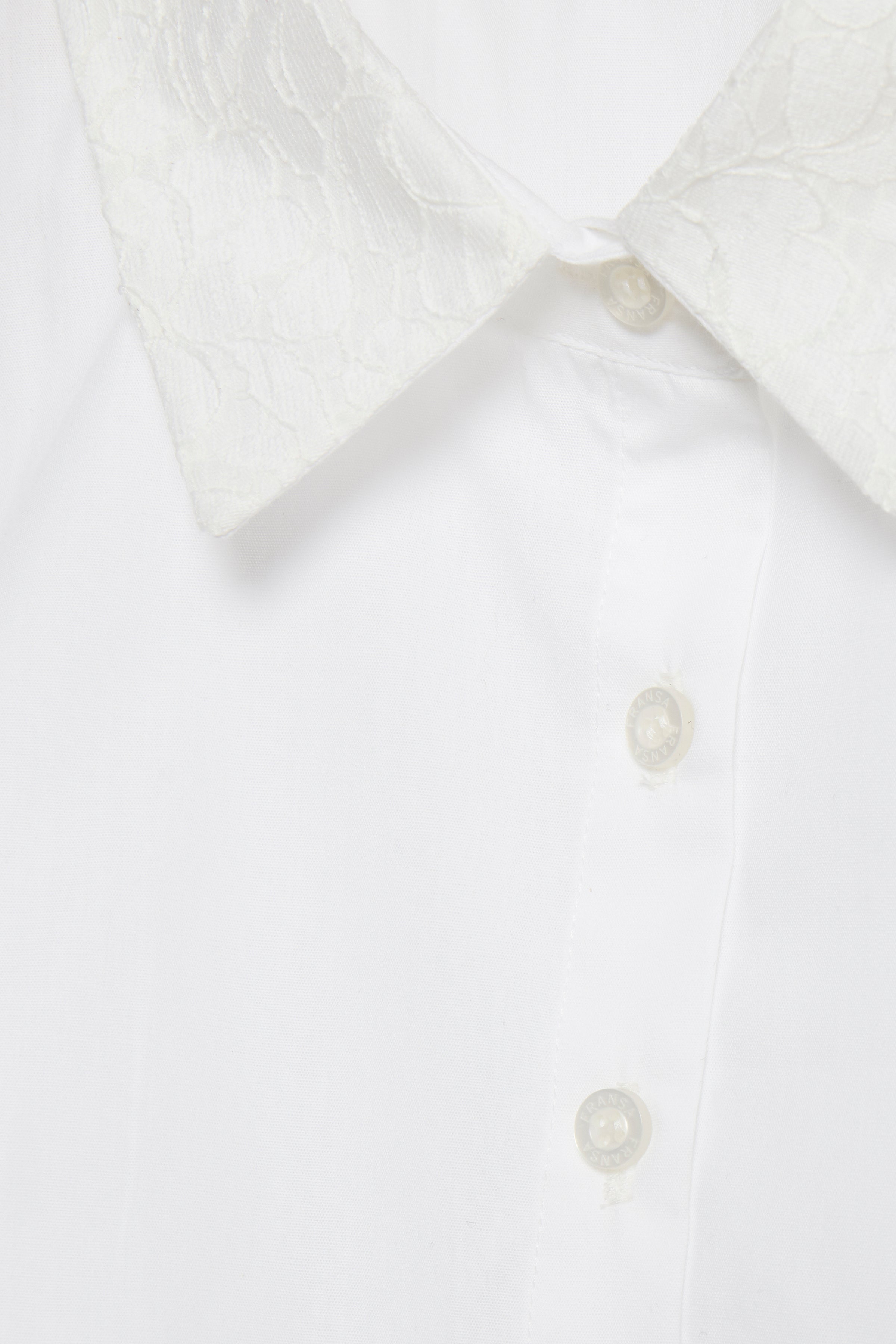 Fransa Za Faux Shirt Collar