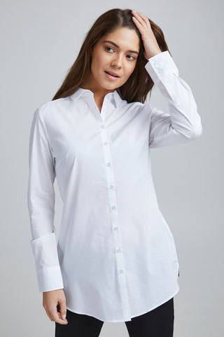 Fransa Long Button Through Shirt