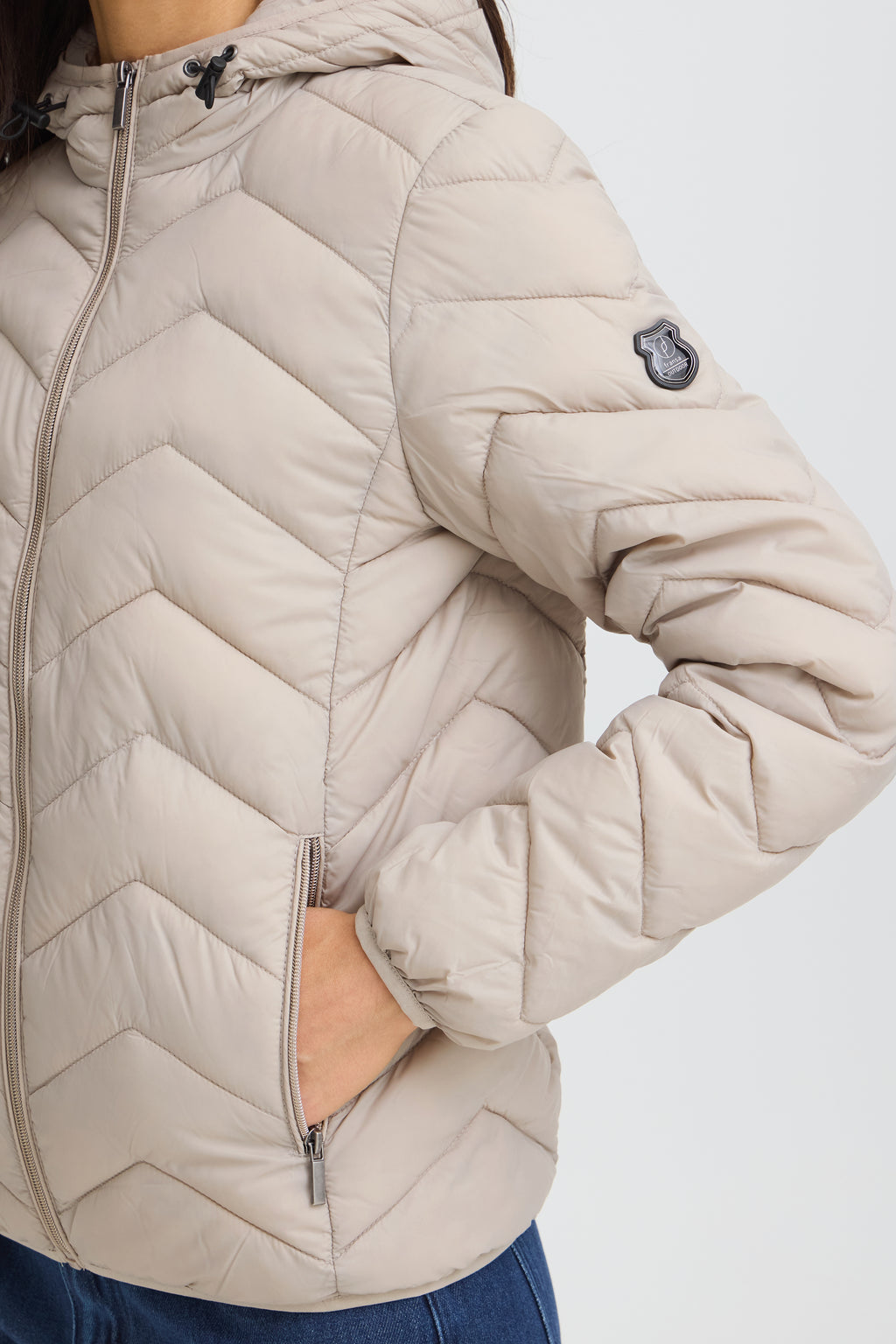 Fransa Bapadding Lightweight Hooded Padded Jacket
