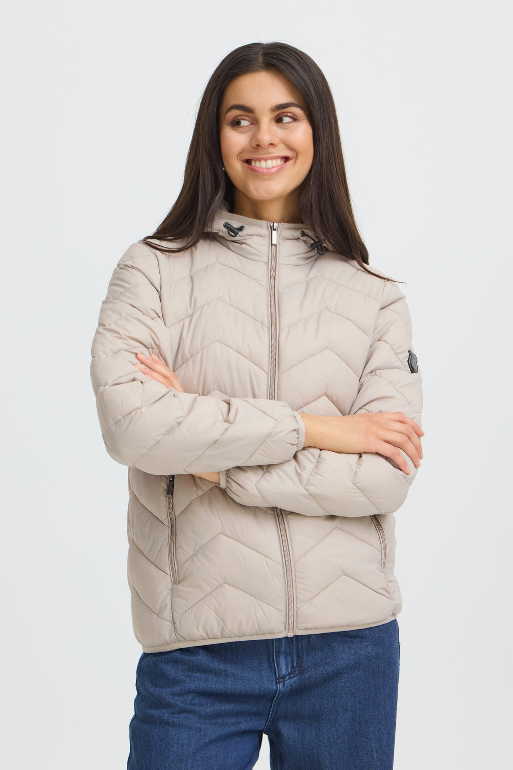 Fransa Bapadding Lightweight Hooded Padded Jacket