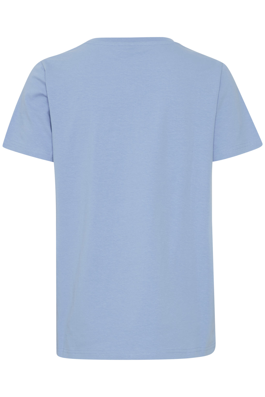 Fransa Za V-Neck Cotton T-Shirt - Blue