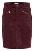 Fransa Tean Cord Knee Length Skirt