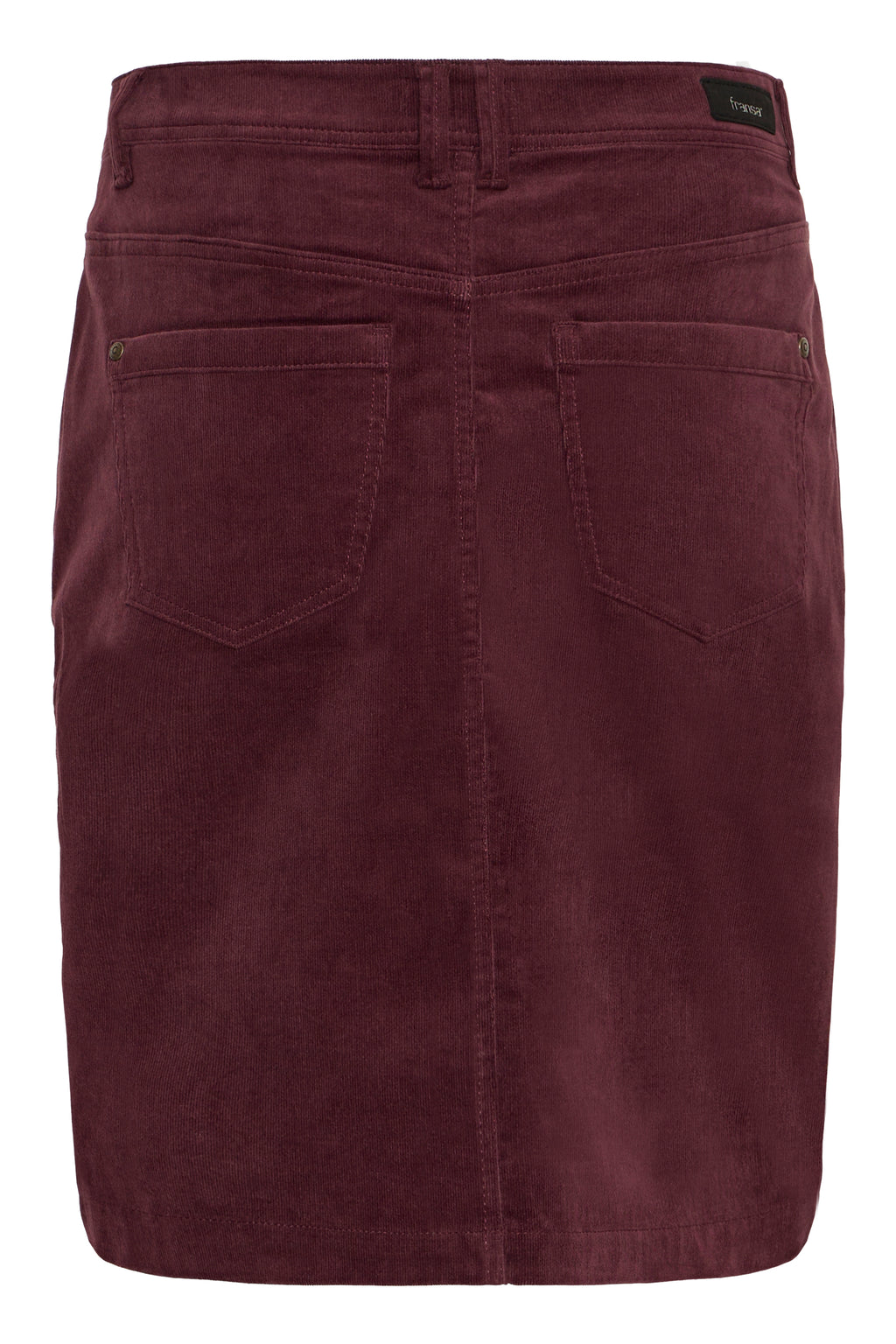 Fransa Tean Cord Knee Length Skirt