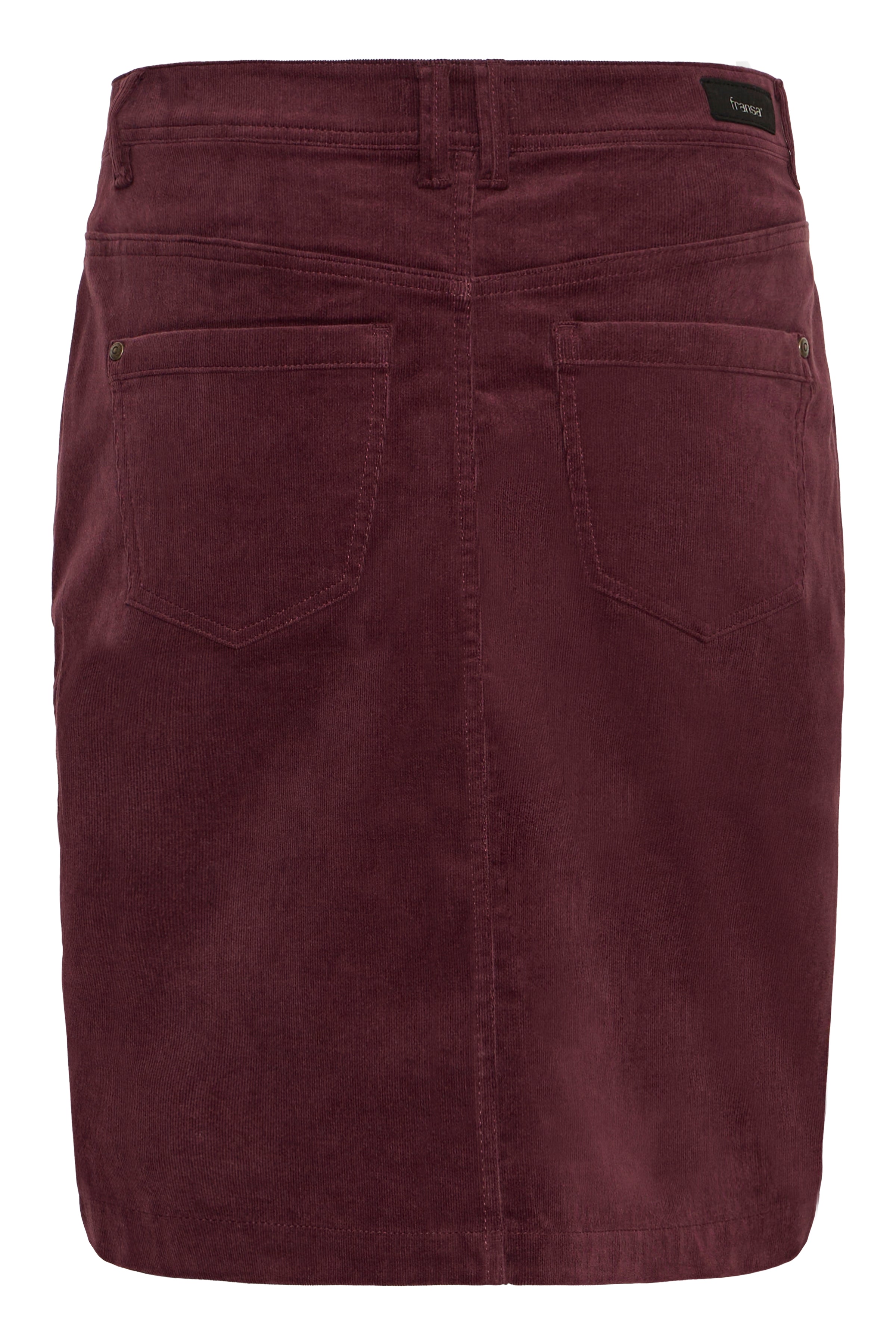 Fransa Tean Cord Knee Length Skirt