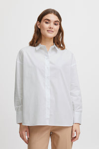 Fransa Basic Button Through Shirt