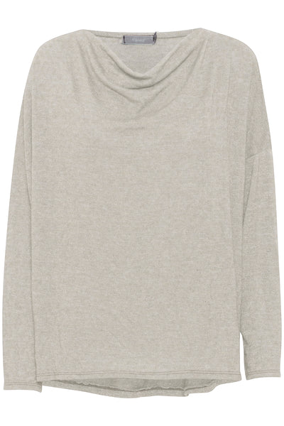 Fransa Lurita Metallic Yarn Top