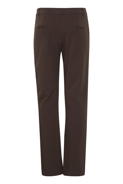 Fransa Lano Straight Leg Trousers - Brown