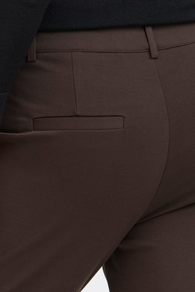 Fransa Lano Straight Leg Trousers - Brown