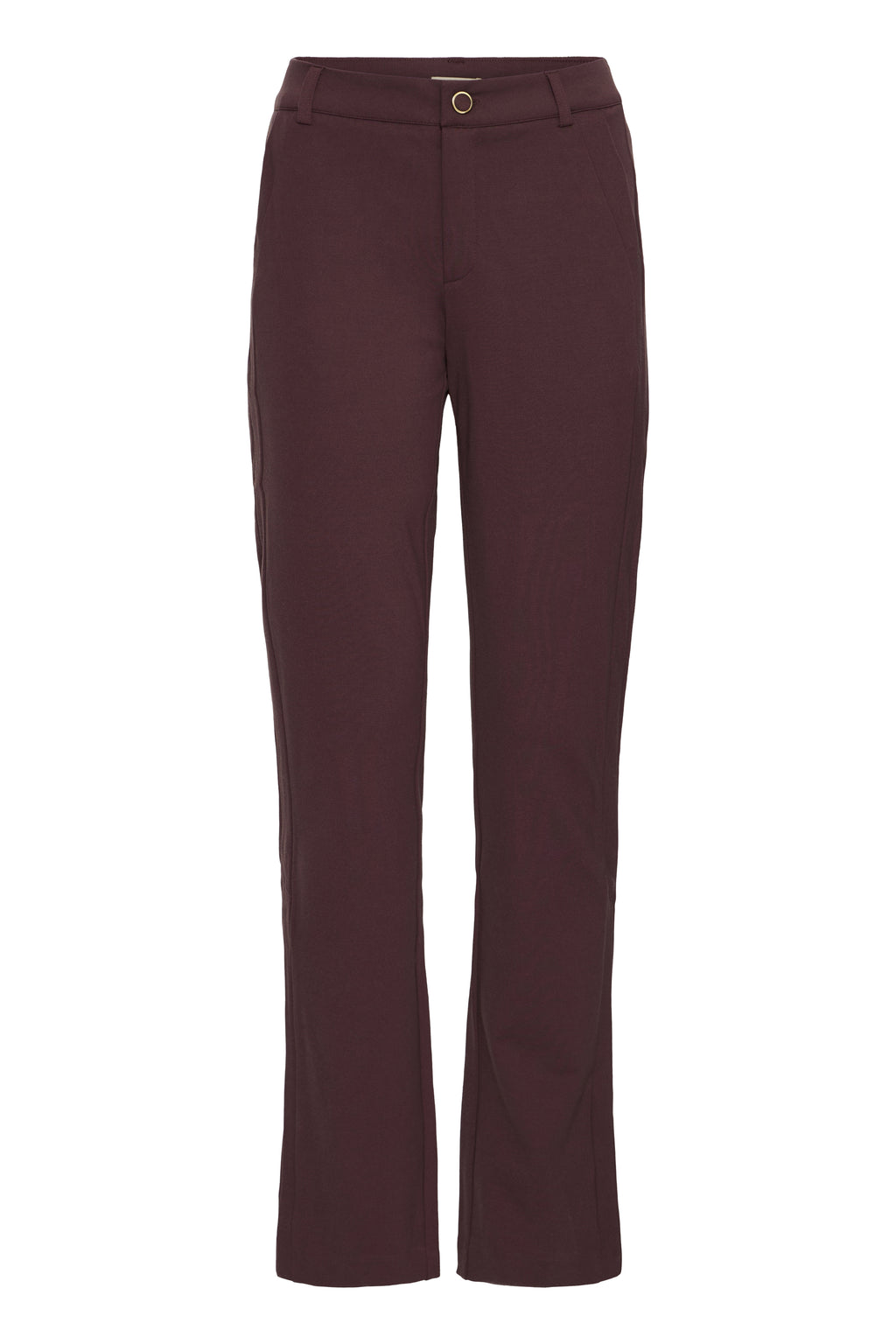 Fransa Lano Straight Leg Trousers - Port