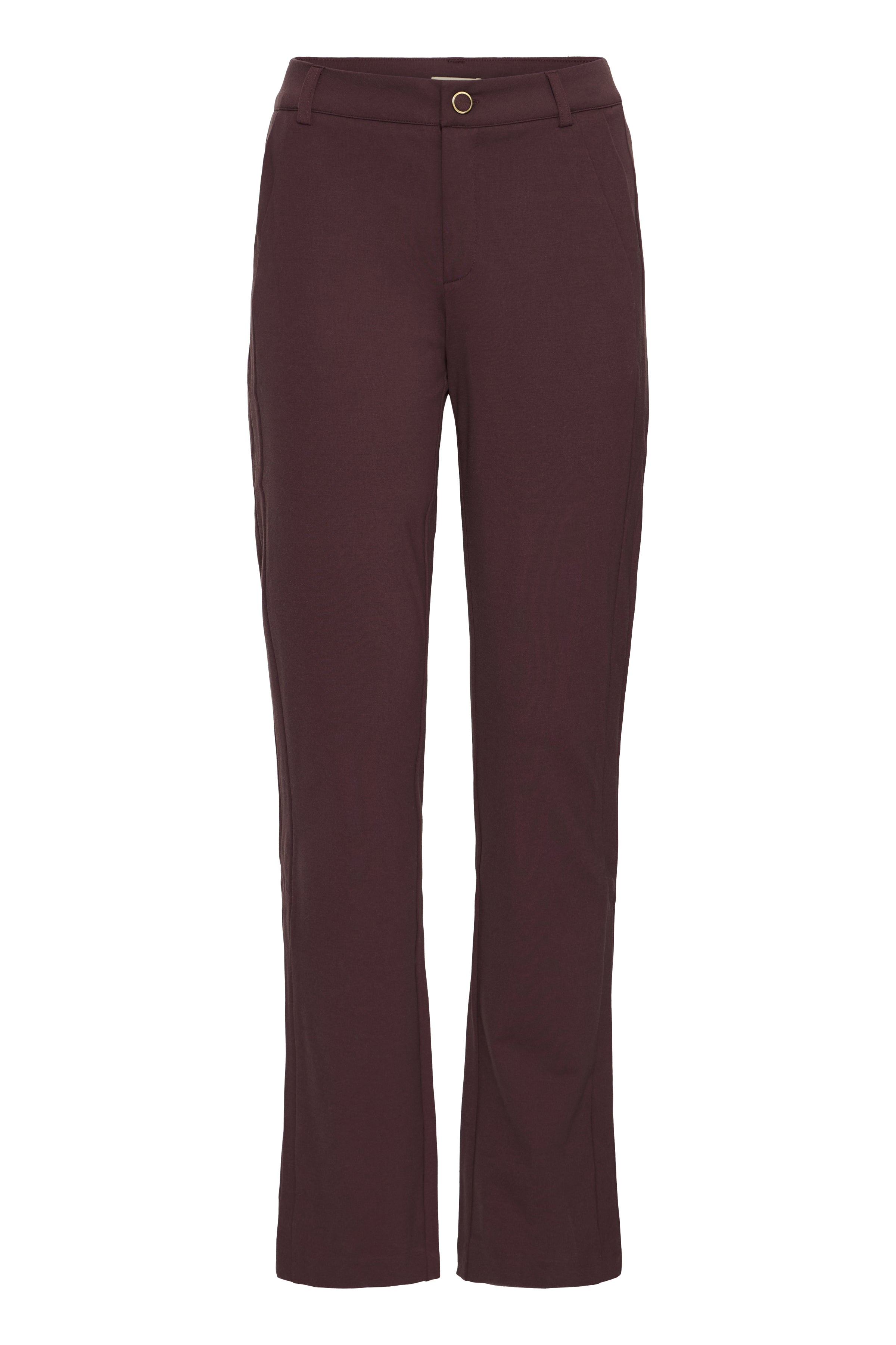 Fransa Lano Straight Leg Trousers - Port
