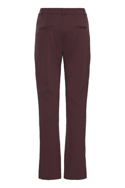 Fransa Lano Straight Leg Trousers - Port