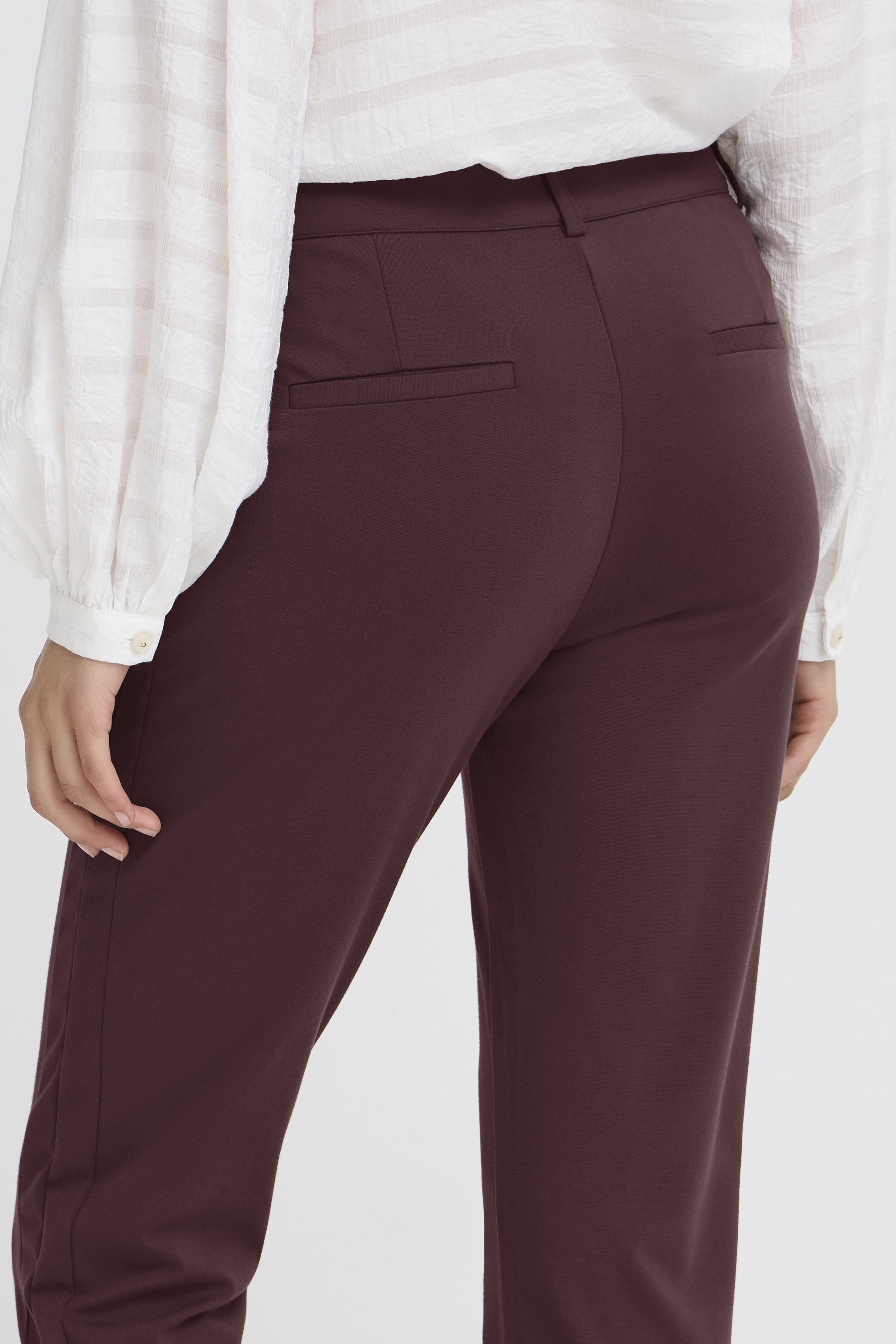 Fransa Lano Straight Leg Trousers - Port