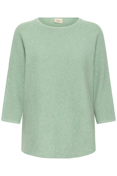 Fransa Sinja Ribbed Knit Jumper - Pistachio