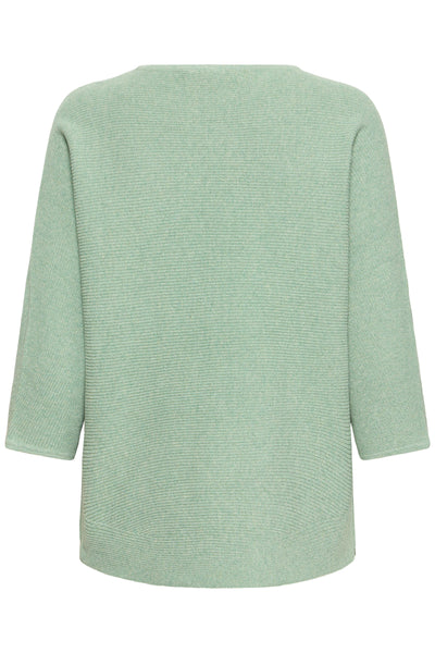 Fransa Sinja Ribbed Knit Jumper - Pistachio