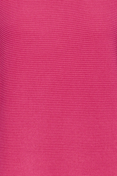 Fransa Sinja Ribbed Knit Jumper - Fuchsia