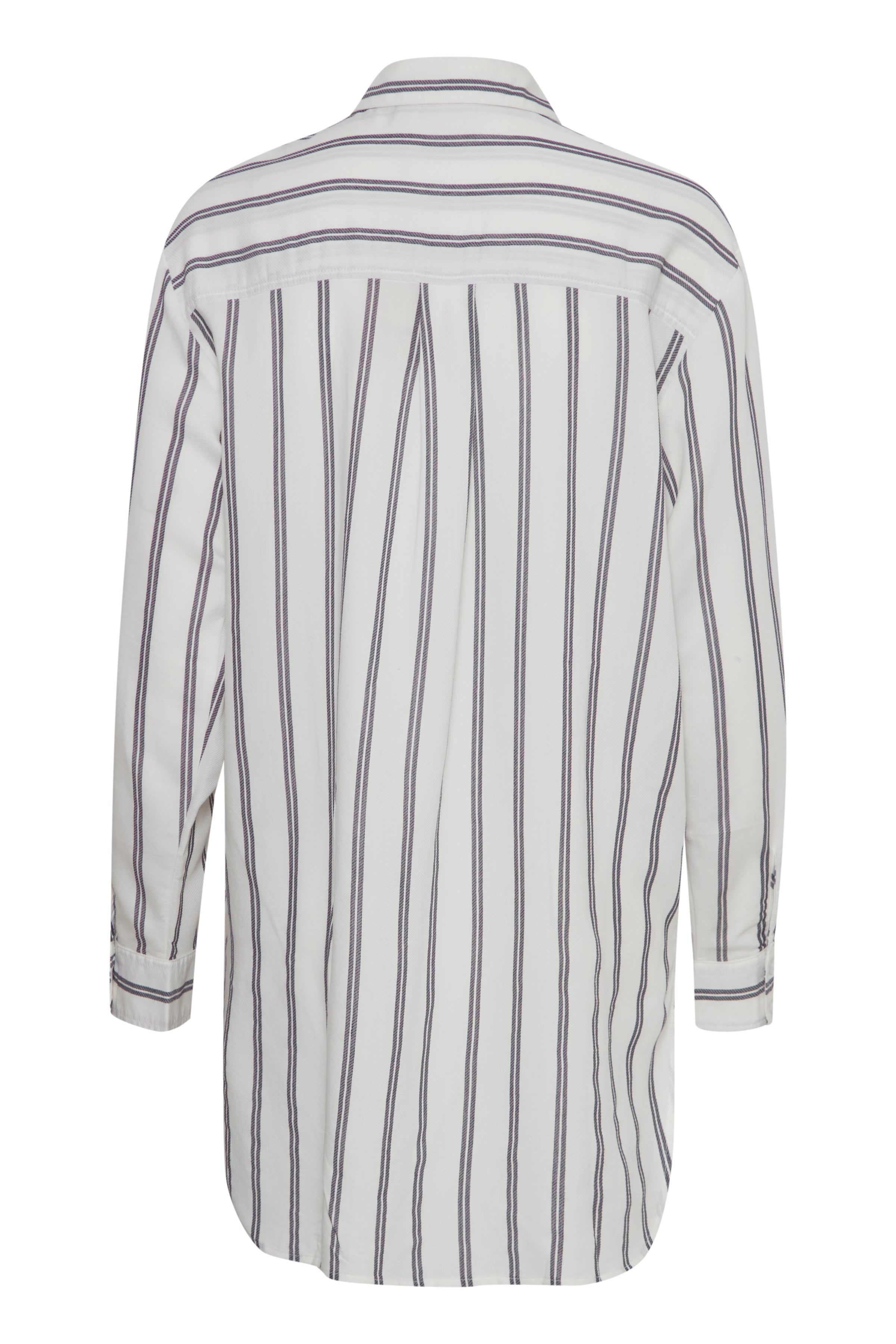 Fransa Longline Stripe Shirt