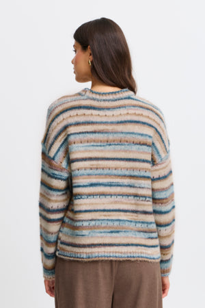 Fransa Manny Knitted Stripe Jumper