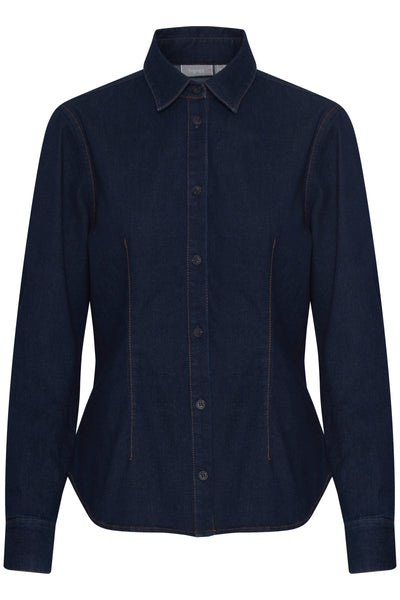 Fransa Chicago Raw Denim Shirt