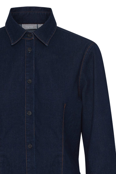 Fransa Chicago Raw Denim Shirt