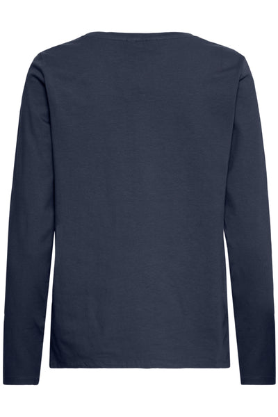 Fransa Za Long Sleeved T-Shirt - navy