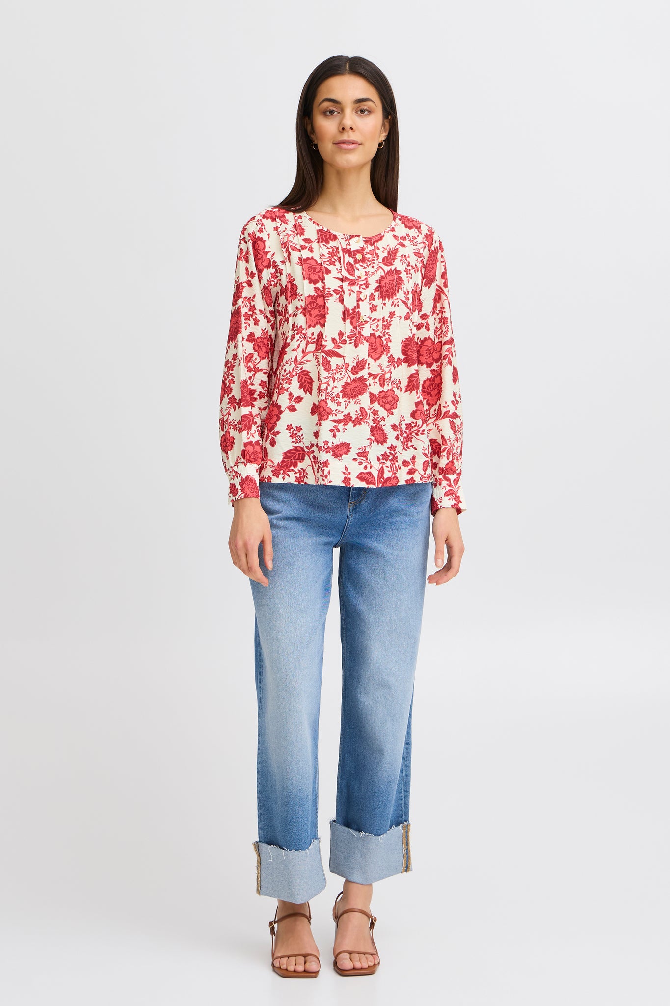 Fransa Hita Floral Blouse