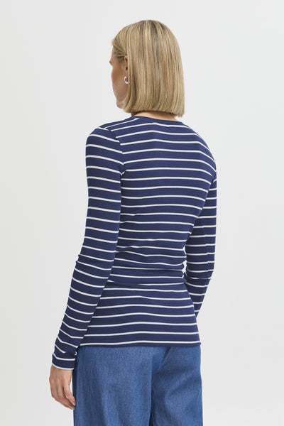 Fransa Hizamond Stripe T-Shirt