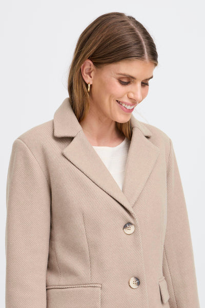 Fransa Evilla Jacket - Taupe