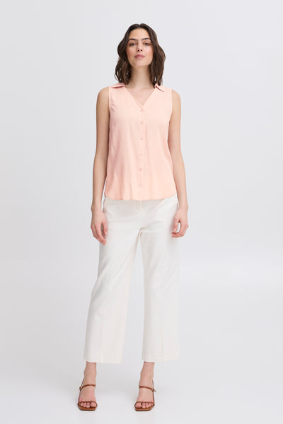 Fransa Vina Sleeveless Shirt - Pink