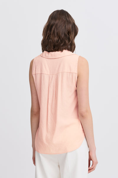 Fransa Vina Sleeveless Shirt - Pink