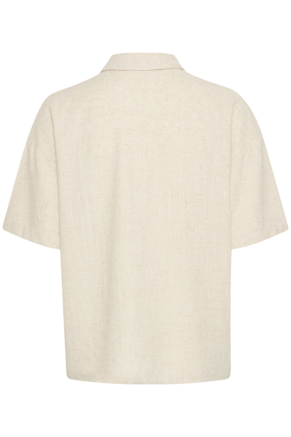 Fransa Juna Short Sleeve Linen Blend Shirt