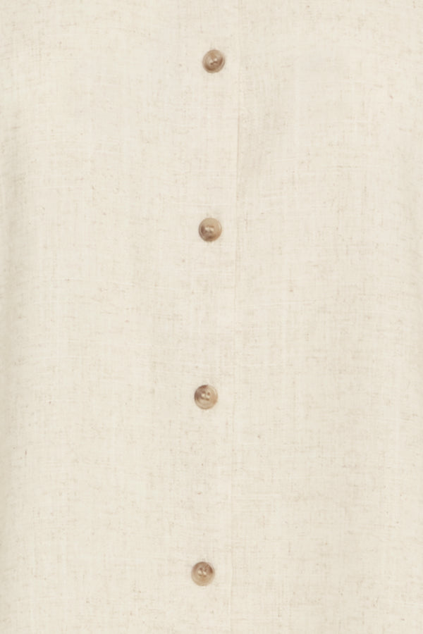 Fransa Juna Short Sleeve Linen Blend Shirt